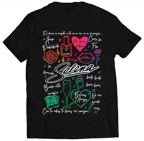 Polera Selena - Temazos Rainbow | Música Pop