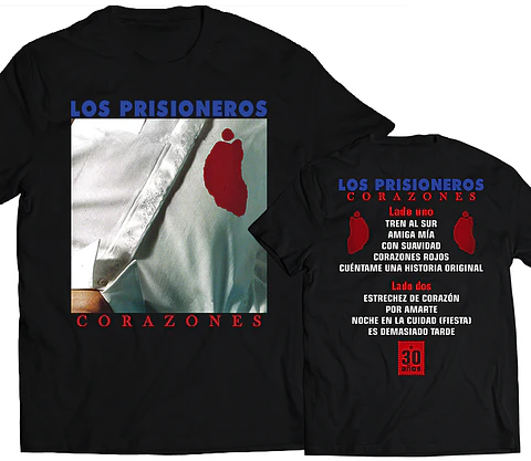 Polera Los Prisioneros - Corazones Cancionero | Rock