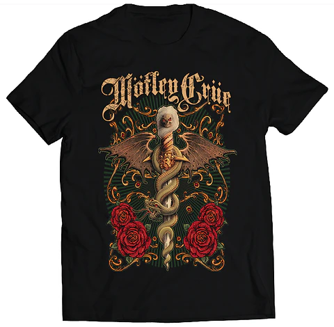 Polera Mötley Crüe - Rosebed for a Dagger | Metal