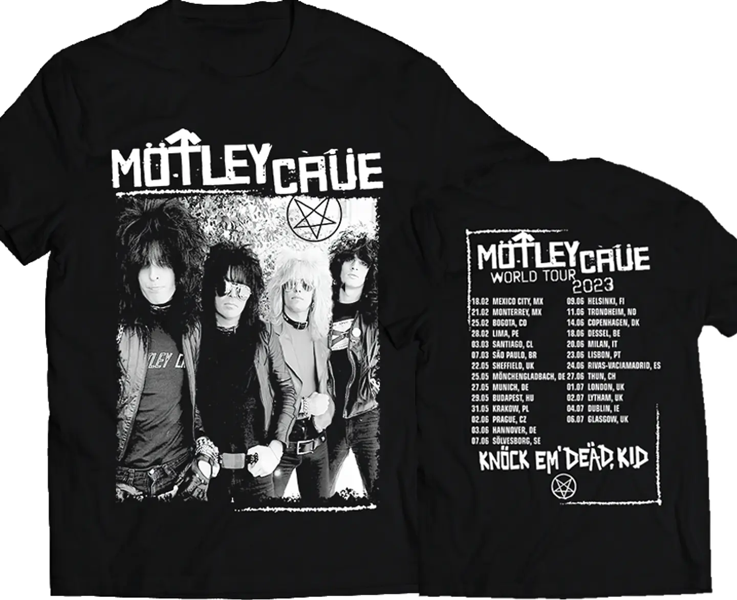 Polera Mötley Crüe - World Tour 2023 Fechas | Metal 1