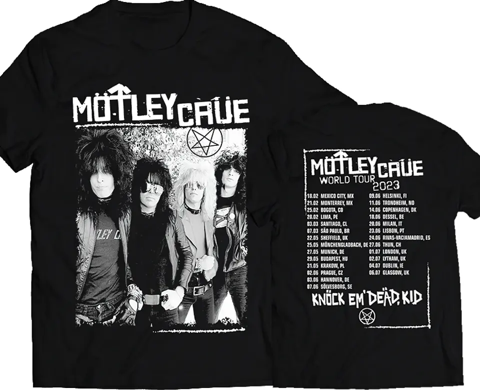 Polera Mötley Crüe - World Tour 2023 Fechas | Metal 1