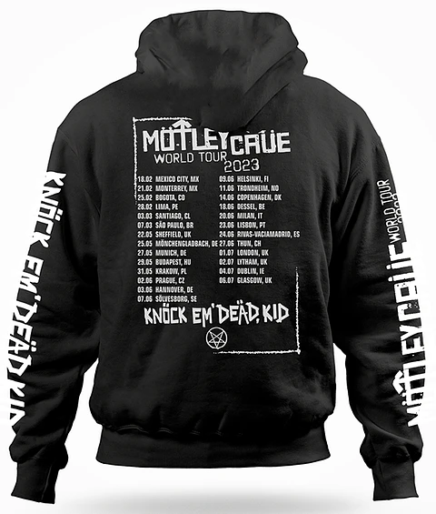 Polerón Canguro Mötley Crüe - Fechas World Tour 2023 | Metal