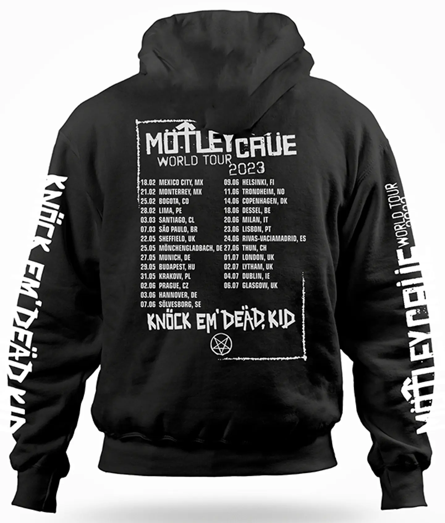 Polerón Canguro Mötley Crüe - Fechas World Tour 2023 | Metal 2