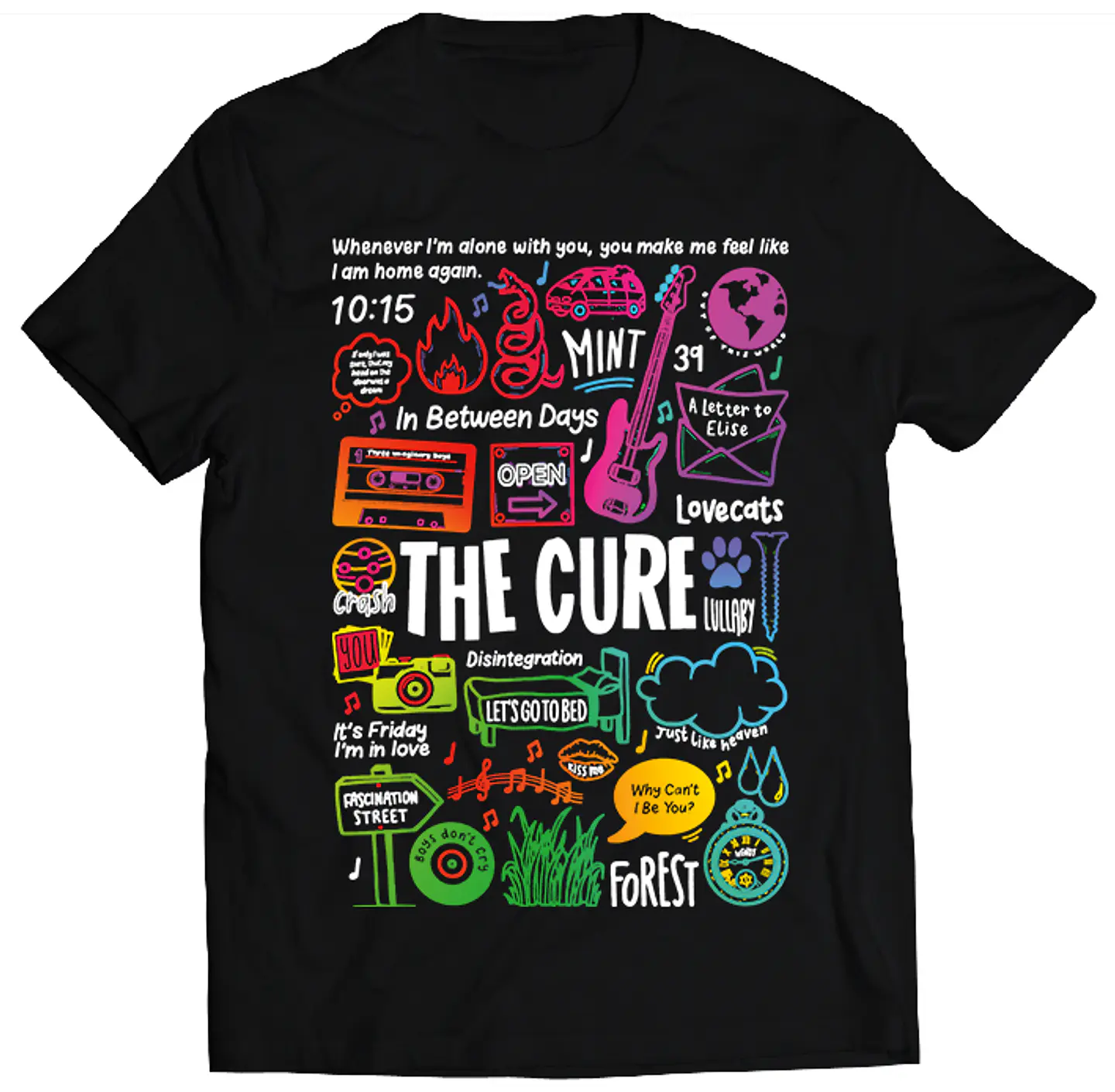 Polera The Cure - Temazos Color | Indie Rock 1