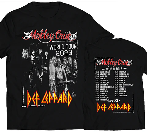 Polera Mötley Crüe / Def Leppard - World Tour 2023 Fechas | Rock