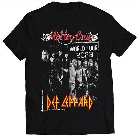 Polera Mötley Crüe / Def Leppard - World Tour 2023 Fechas | Rock