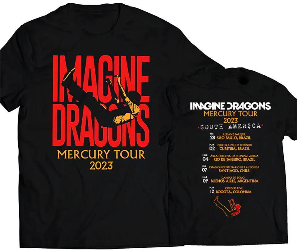 Polera Imagine Dragons - Mercury Tour Fechas Sudamérica (Fechas ACTUALIZADAS) | Indie Rock 1