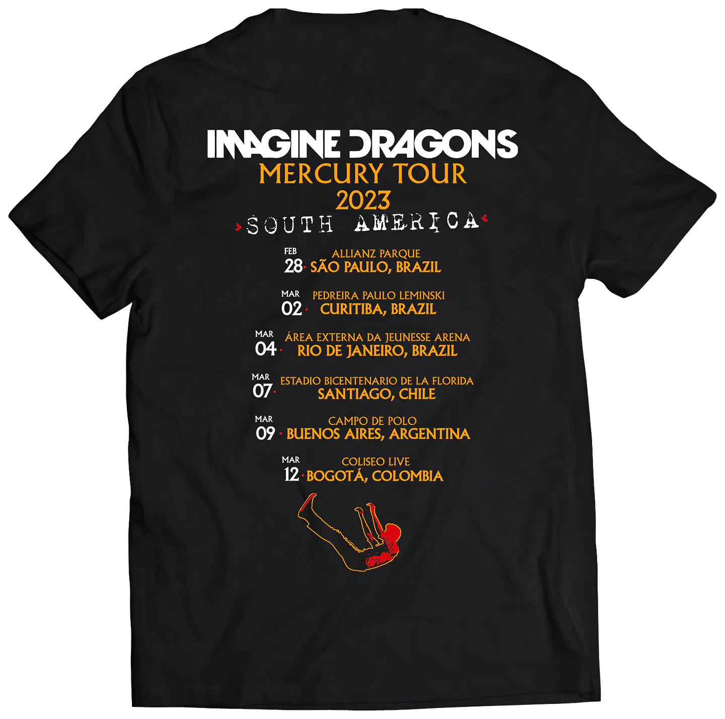 Polera Imagine Dragons - Mercury Tour Fechas Sudamérica (Fechas ACTUALIZADAS) | Indie Rock 2