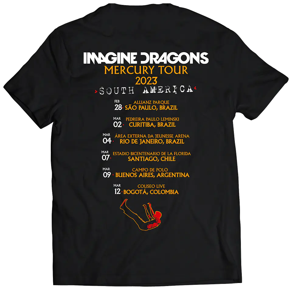 Polera Imagine Dragons - Mercury Tour Fechas Sudamérica (Fechas ACTUALIZADAS) | Indie Rock 2