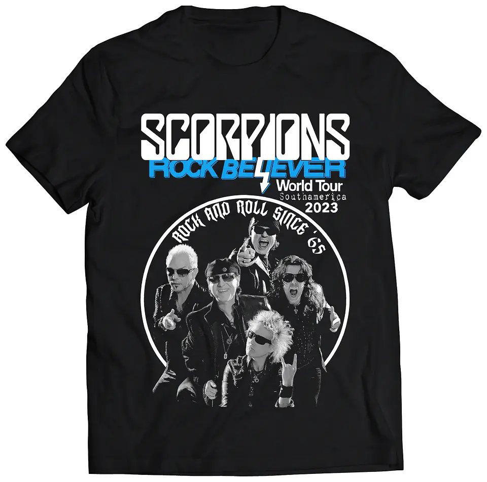 Polera Scorpions - Rock Believer Tour 2013 Solo Frontal | Metal 1