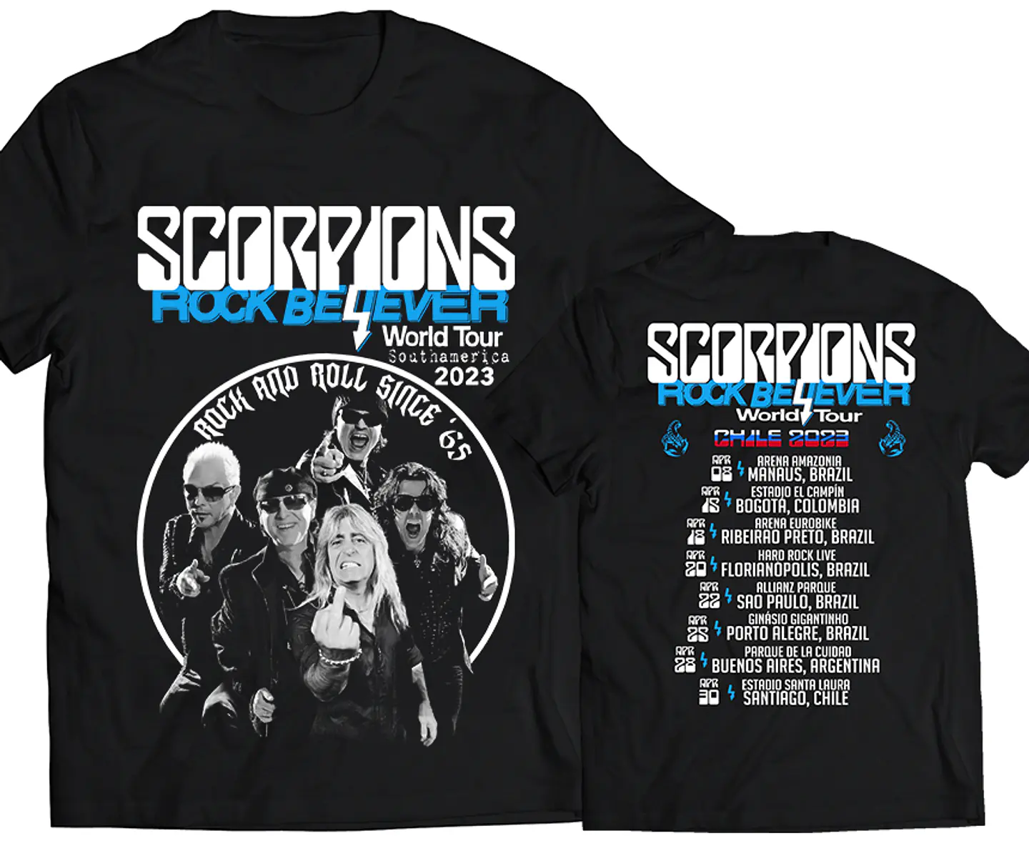 Polera Scorpions - Rock Believer Tour 2013 Fechas | Rock 1
