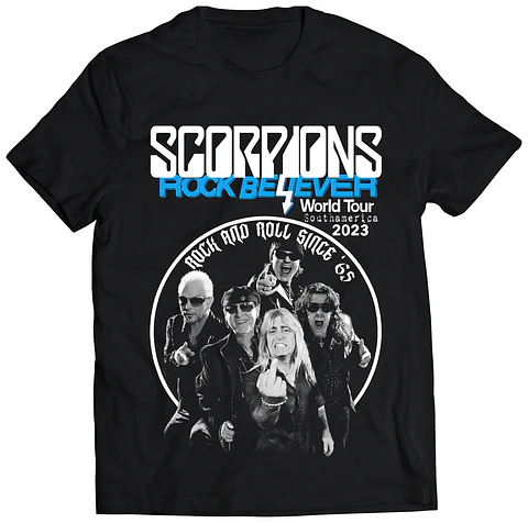 Polera Scorpions - Rock Believer Tour 2013 Fechas | Rock