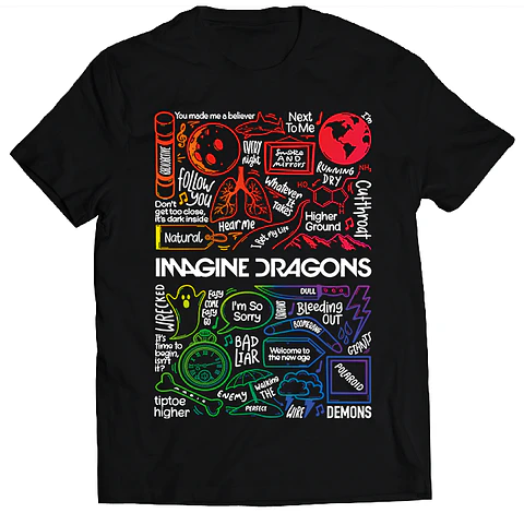 Polera Imagine Dragons - Temazos Rainbow | Indie Rock