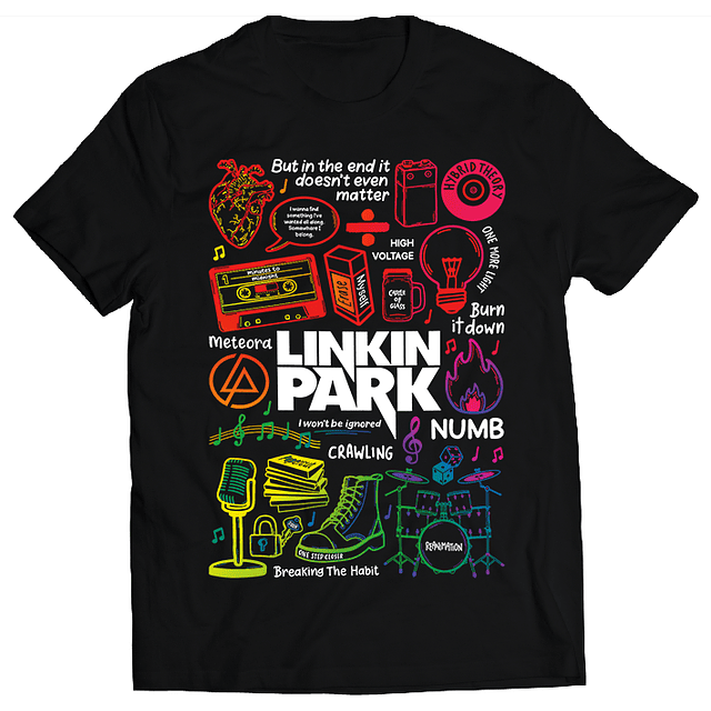 Polera Linkin Park - Temazos Rainbow