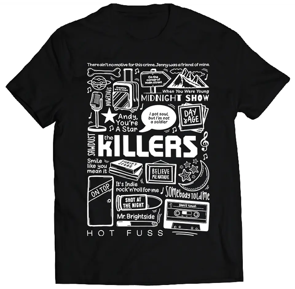 Polera The Killers - Temazos White | Indie Rock 1