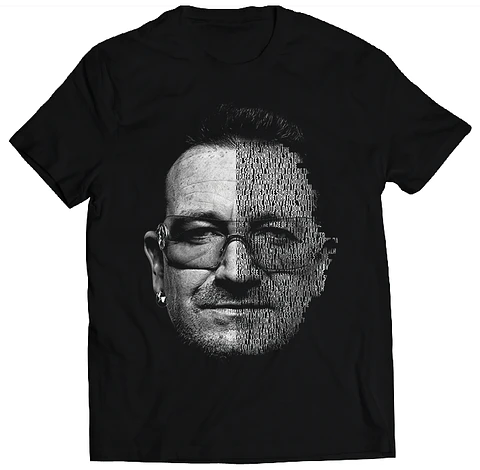 Polera U2 - Bono Beautiful Day Letra | Rock
