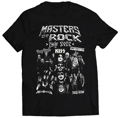 Polera Masters of Rock 2023 - Kiss, Scorpions, Deep Purple, Helloween, Skid Row | Rock