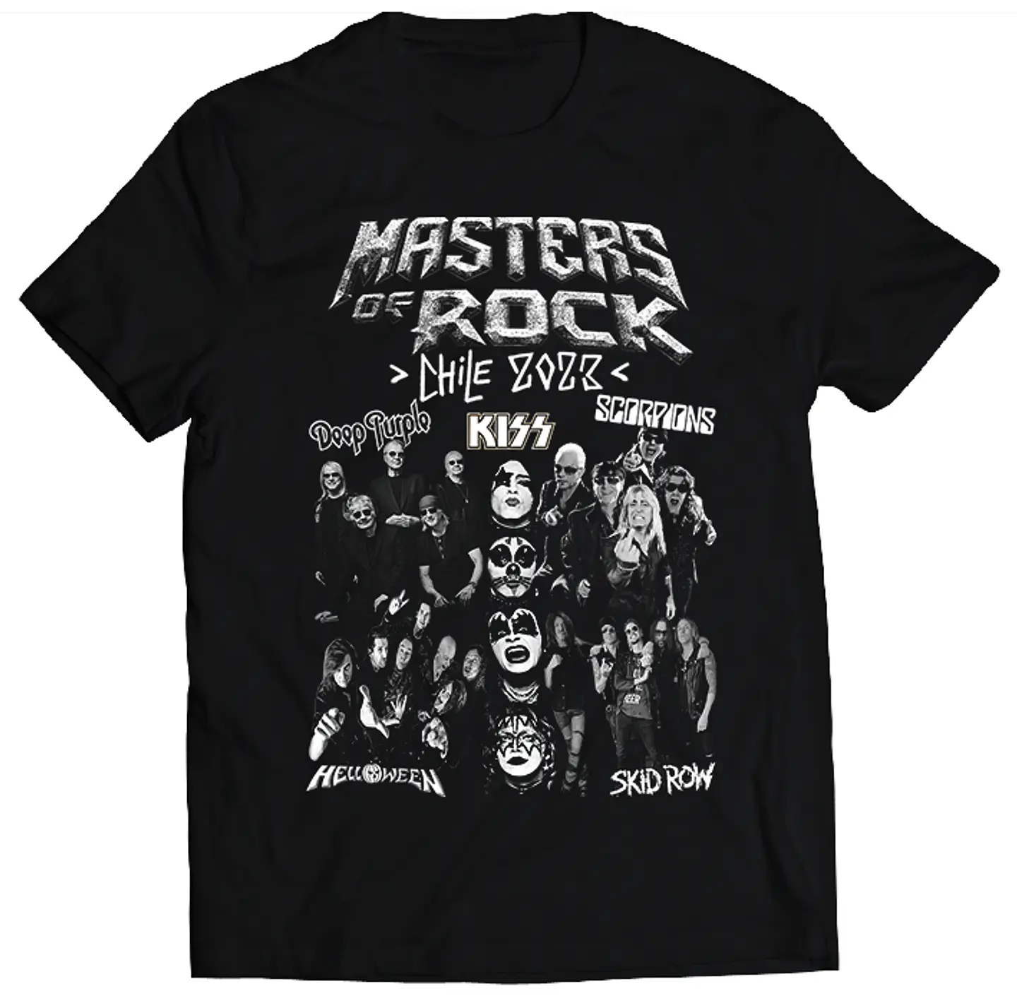 Polera Masters of Rock 2023 - Kiss, Scorpions, Deep Purple, Helloween, Skid Row | Rock 2