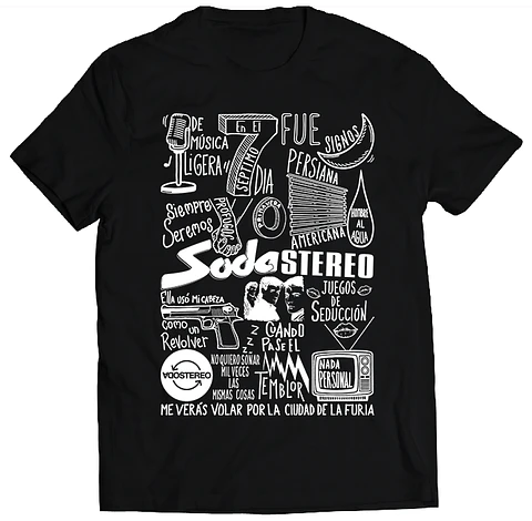 Polera Soda Stereo - Temazos White | Indie Rock