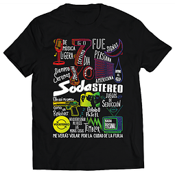 Polera Soda Stereo - Temazos Rainbow