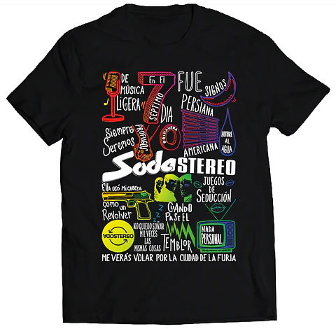 Polera Soda Stereo - Temazos Rainbow | Indie Rock