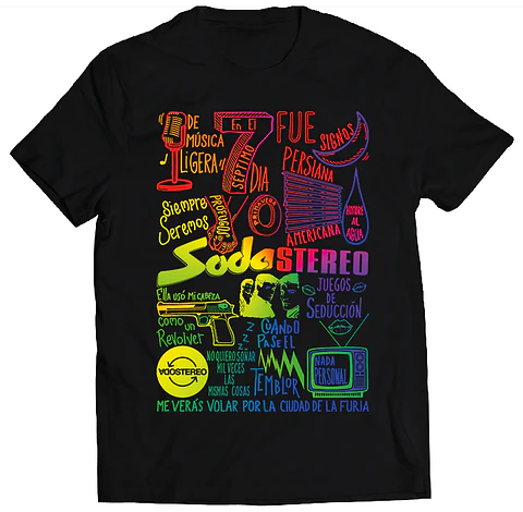 Polera Soda Stereo - Temazos Full Rainbow | Indie Rock