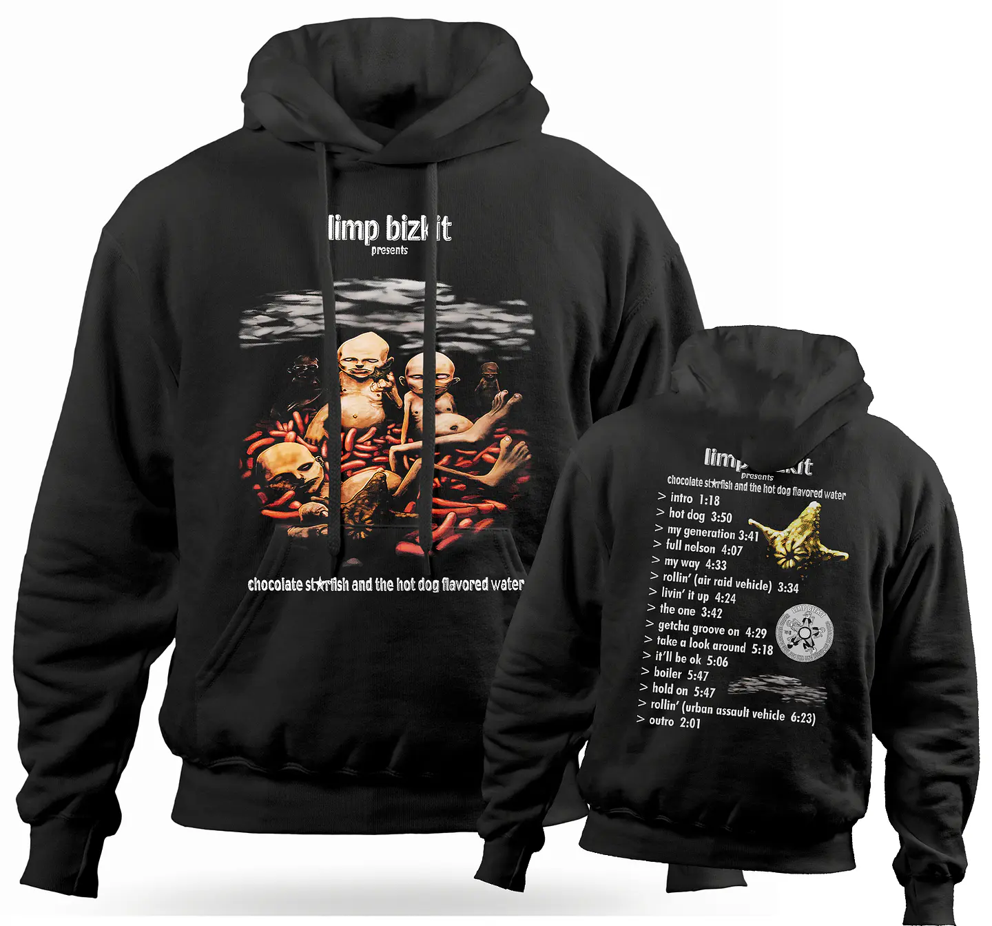 Polerón Canguro Limp Bizkit - Chocolate Starfish and the Hot Dog Flavored Water | Metal 1