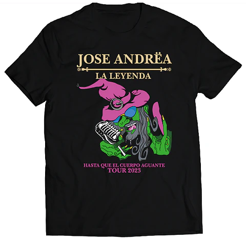 Polera José Andrëa - La Leyenda Tour 2023 | Rock