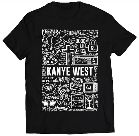 Polera Kanye West - Temazos White | Hip-Hop / Rap