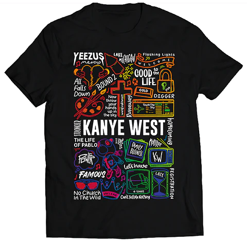 Polera Kanye West - Temazos Color | Hip-Hop / Rap