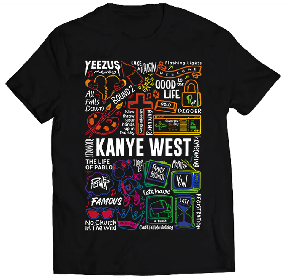 Polera Kanye West - Temazos Color | Hip-Hop / Rap 1