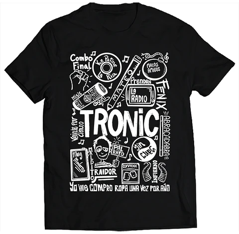 Polera Tronic - Temazos White | Rock