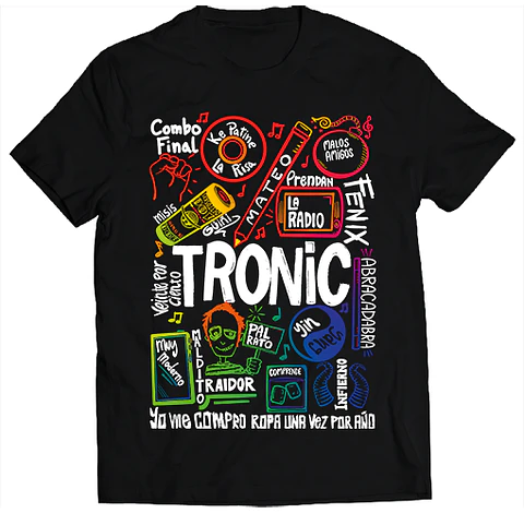 Polera Tronic Canciones - Temazos Rainbow | Rock Chileno