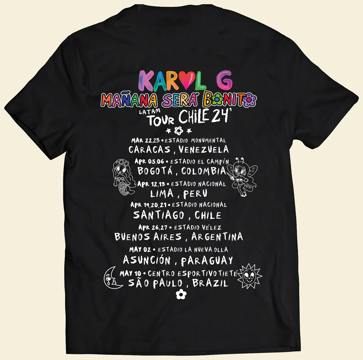 Polera Karol G - Latam Tour 2024 Fechas Sudamerica | Hip-Hop / Rap 3