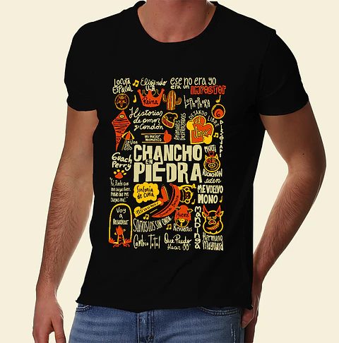 Polera Chancho en Piedra Canciones - Temazos Cálidos | Rock Funk Chileno