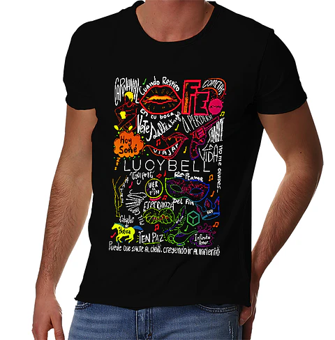 Polera Lucybell - Temazos Rainbow | Indie Rock