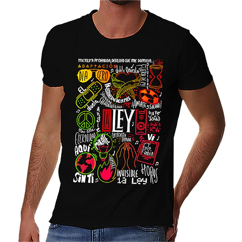 Polera La Ley Canciones - Temazos Color | Rock Chileno 90s