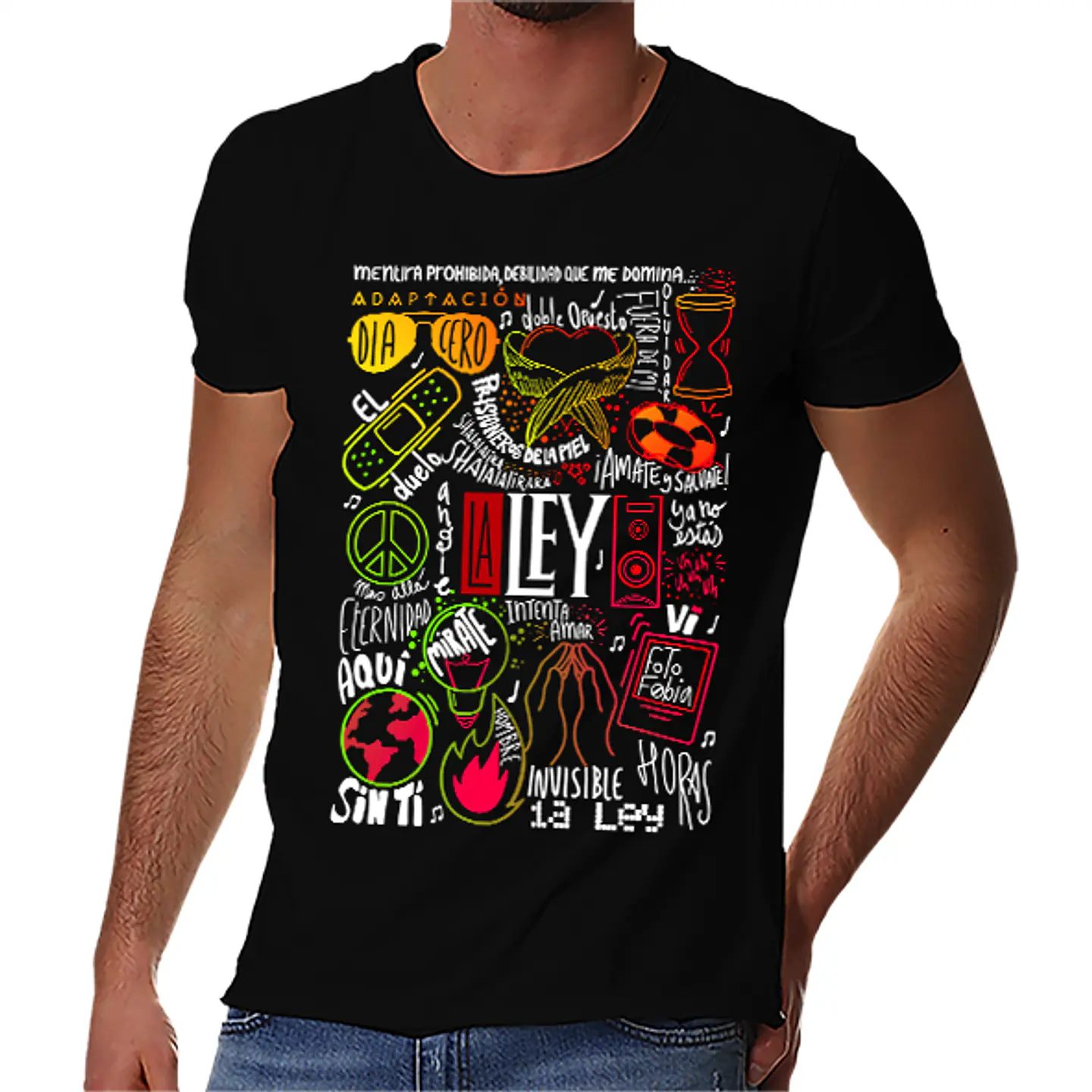 Polera La Ley Canciones - Temazos Color | Rock Chileno 90s 1
