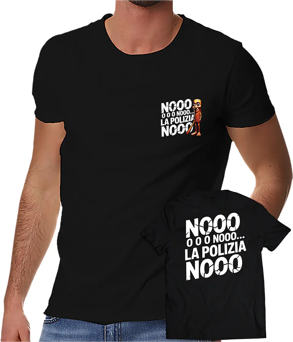 Polera Meme Tung Tung Tung Sahur - La Polizia | Estilo Exclusivo 1