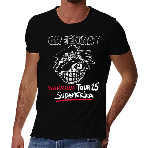 Polera Green Day Saviors Tour 2025 Chile Sudamérica | Fechas Concierto