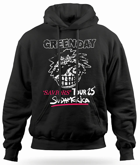 Polerón Canguro Green Day - Saviors Tour Sudamerica Fechas | Rock
