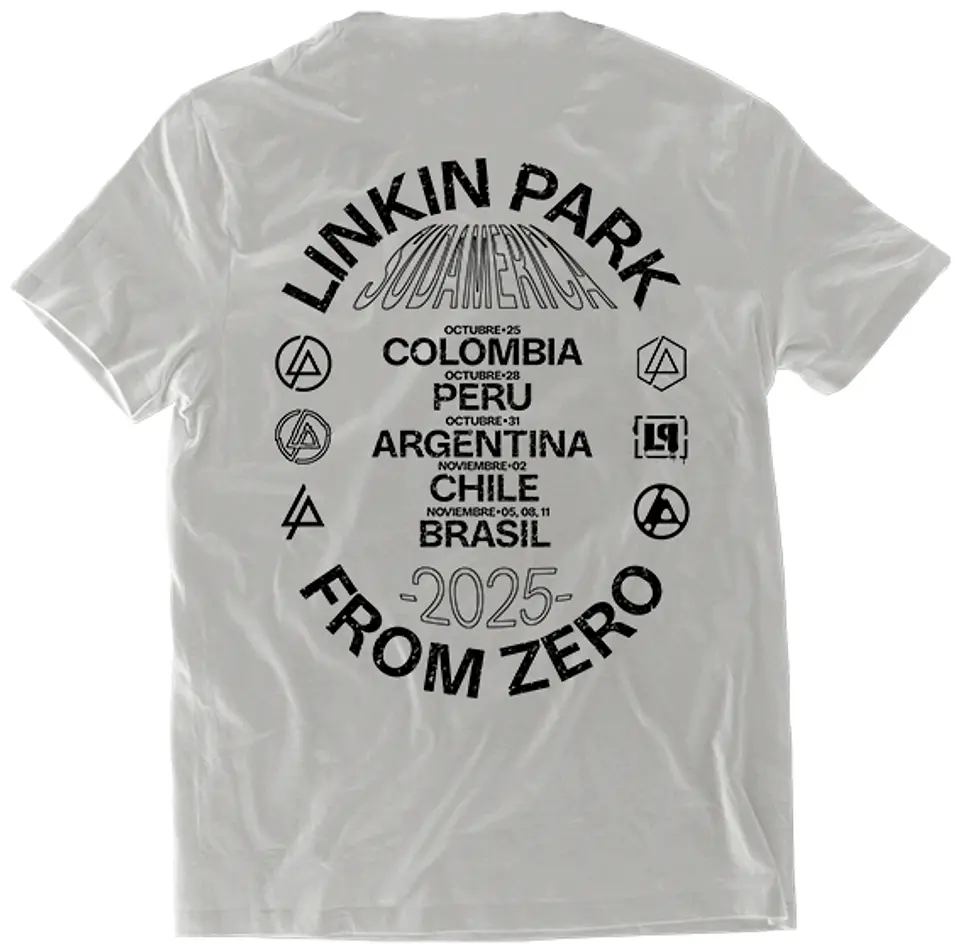Polera Linkin Park - From Zero Tour Fechas Sudamerica | Metal 4
