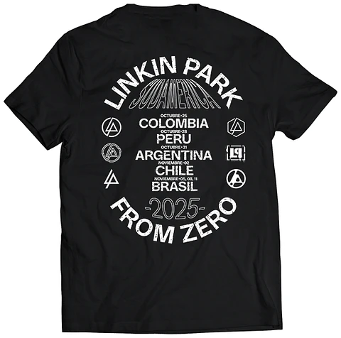 Polera Linkin Park - From Zero Tour Fechas Sudamerica | Metal
