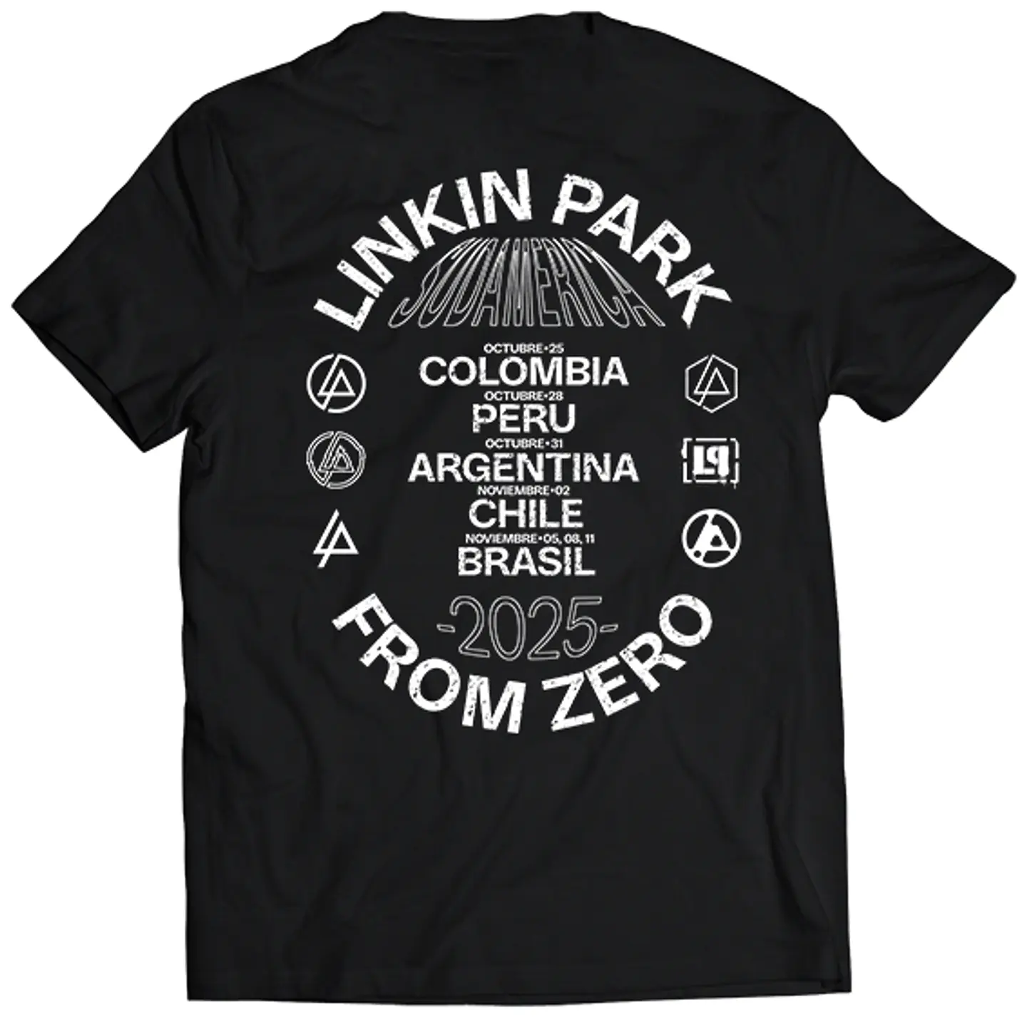 Polera Linkin Park - From Zero Tour Fechas Sudamerica | Metal 2