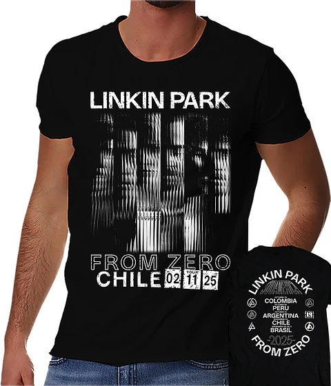 Polera Linkin Park - From Zero Tour Fechas Sudamerica | Metal