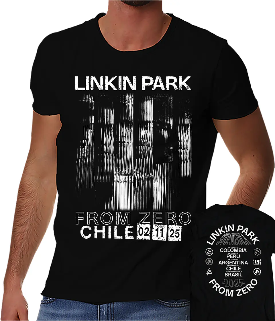 Polera Linkin Park - From Zero Tour Fechas Sudamerica | Metal 1
