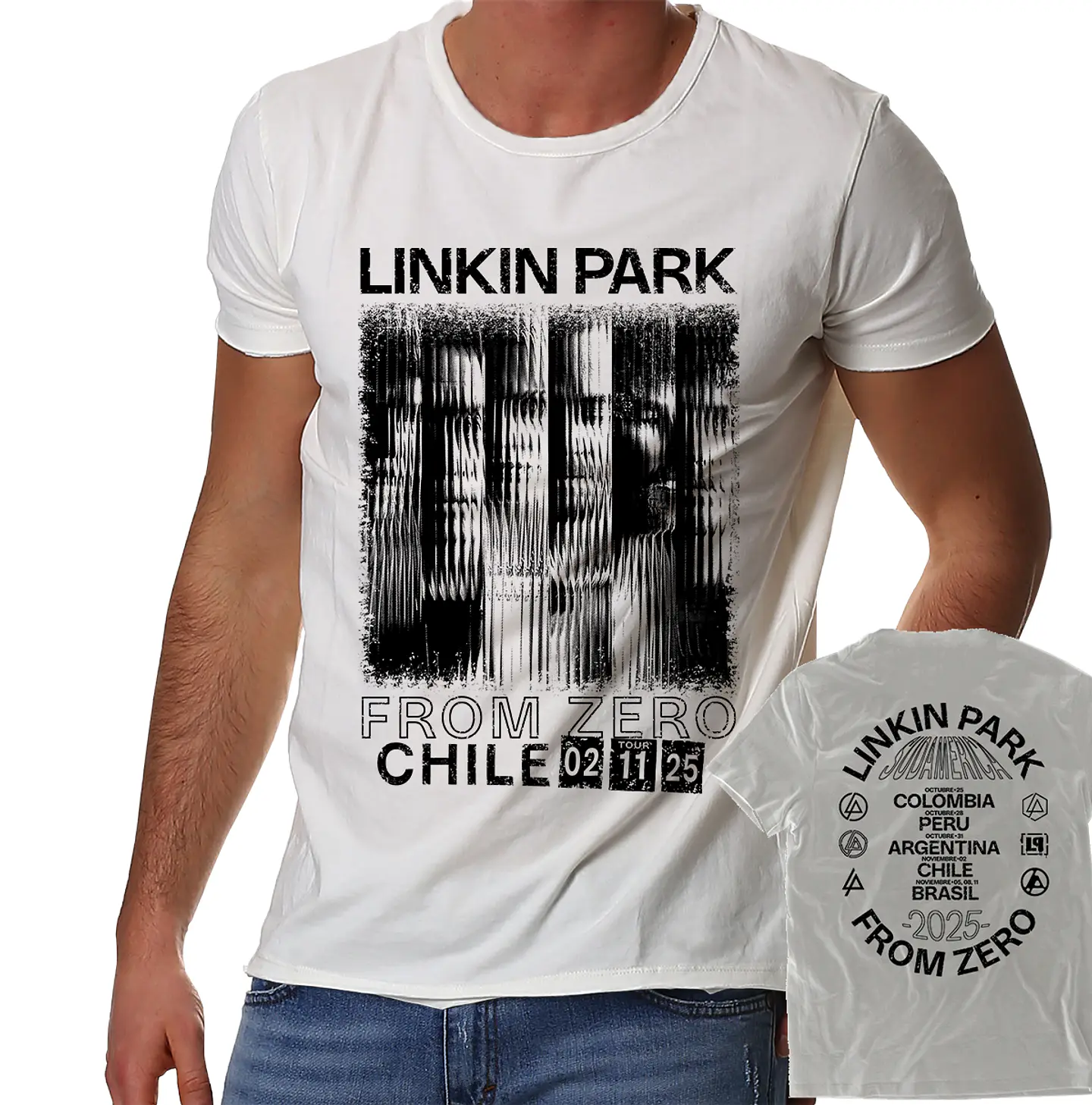 Polera Linkin Park - From Zero Tour Fechas Sudamerica | Metal 3