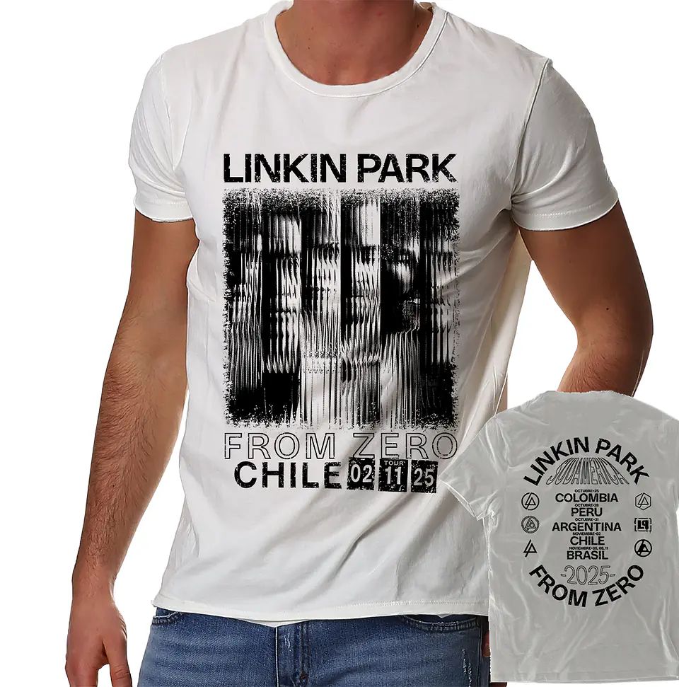 Polera Linkin Park - From Zero Tour Fechas Sudamerica | Metal 3
