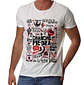 Polera Chancho en Piedra - Temazos Negro/Rojo (Blanco) | Música - Miniatura 1