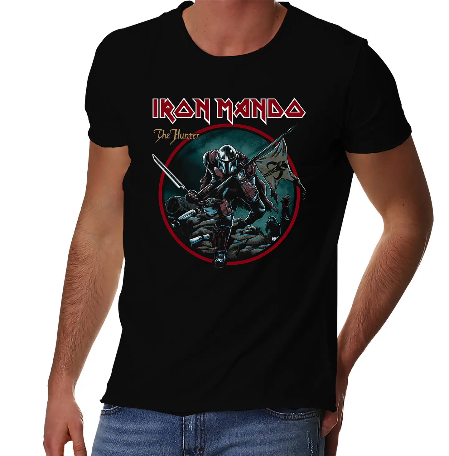 Polera The Mandalorian - Iron Mando The Hunter | Metal 1